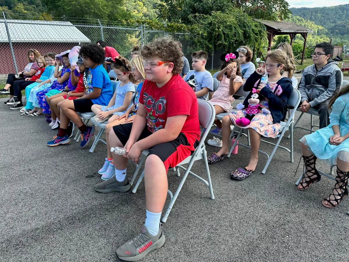 Children gathered for a Navigators event