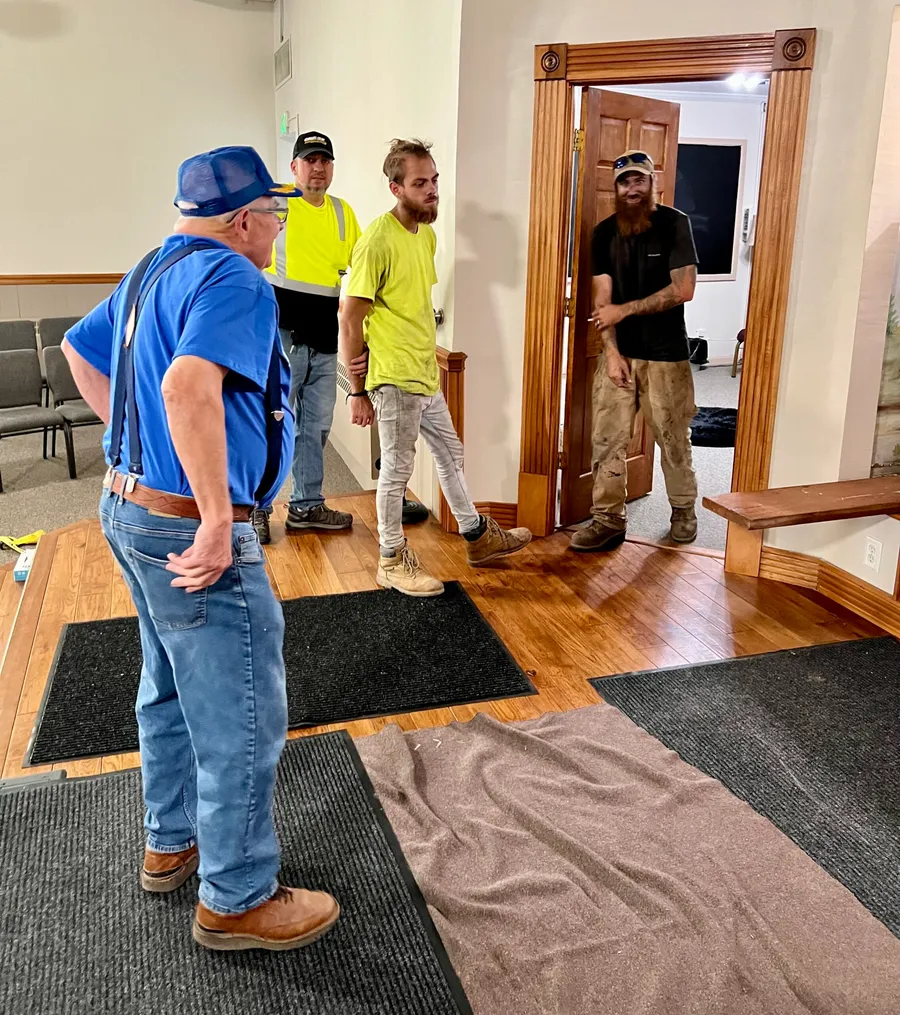 Building Relationships volunteers at work